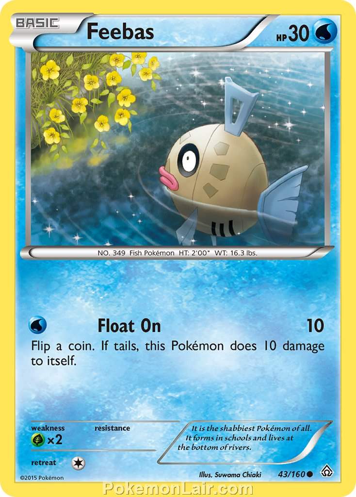 2015 Pokemon Trading Card Game Primal Clash Price List – 43 Feebas