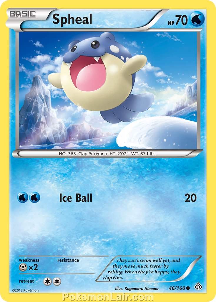 2015 Pokemon Trading Card Game Primal Clash Price List – 46 Spheal