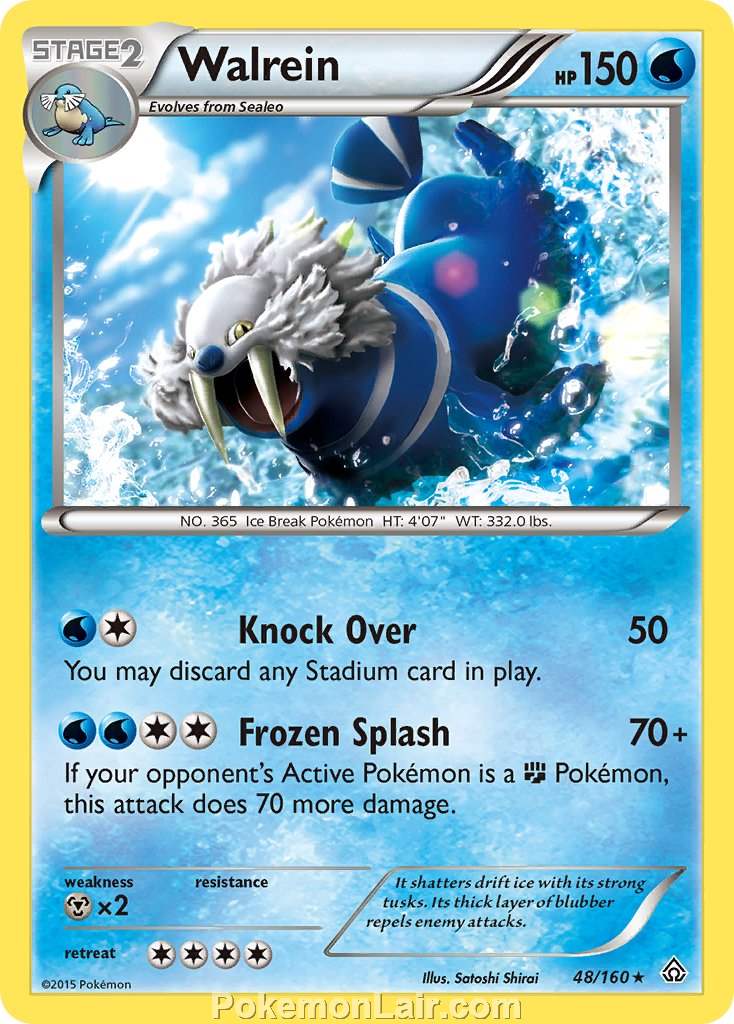 2015 Pokemon Trading Card Game Primal Clash Price List – 48 Walrein