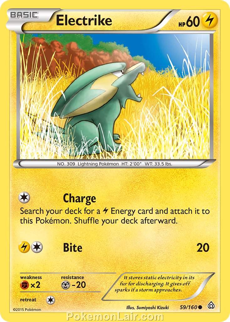 2015 Pokemon Trading Card Game Primal Clash Price List – 59 Electrike