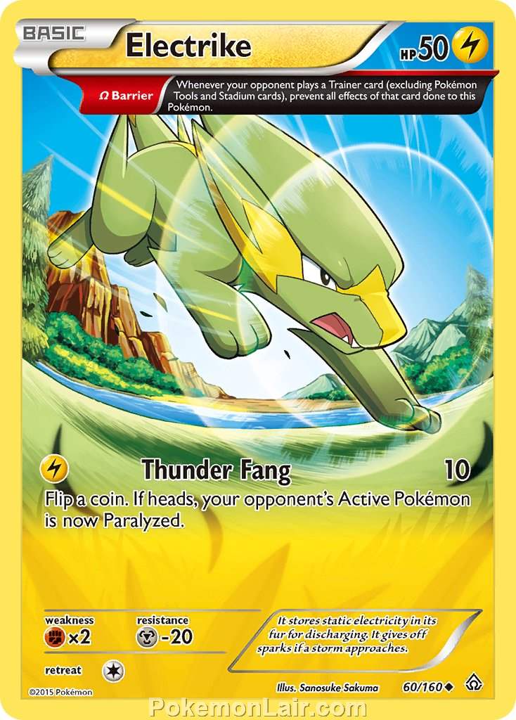 2015 Pokemon Trading Card Game Primal Clash Price List – 60 Electrike