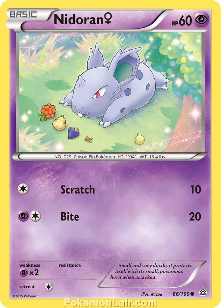 2015 Pokemon Trading Card Game Primal Clash Price List – 66 Nidoran