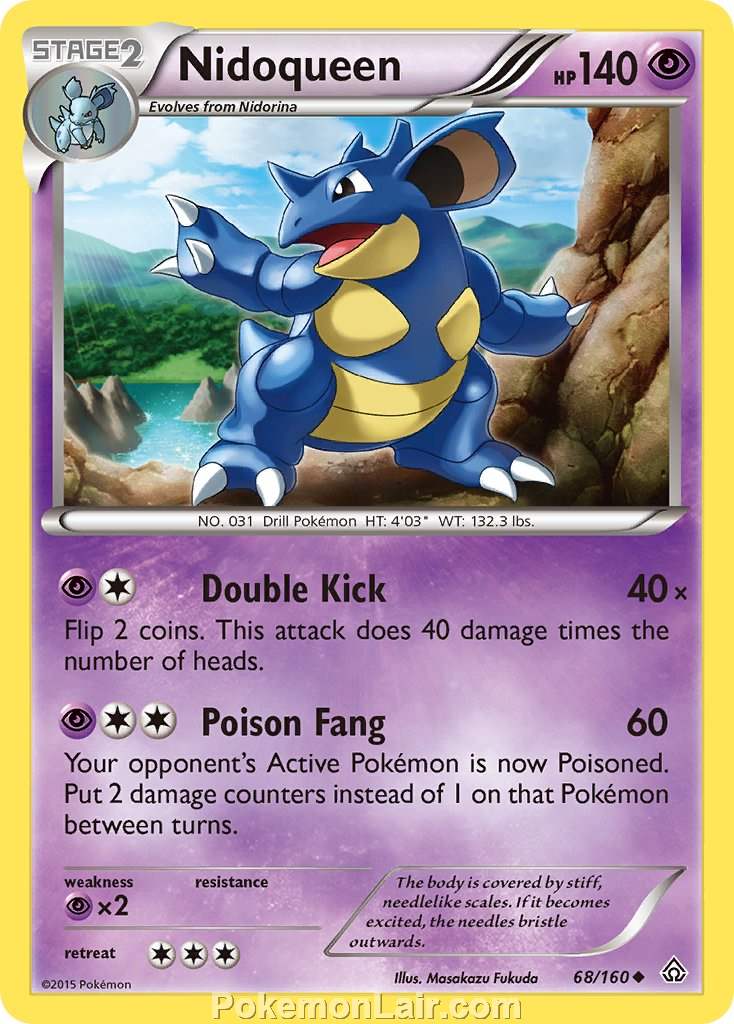 2015 Pokemon Trading Card Game Primal Clash Price List – 68 Nidoqueen