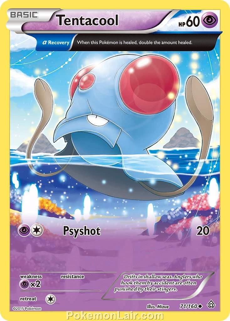 2015 Pokemon Trading Card Game Primal Clash Price List – 71 Tentacool