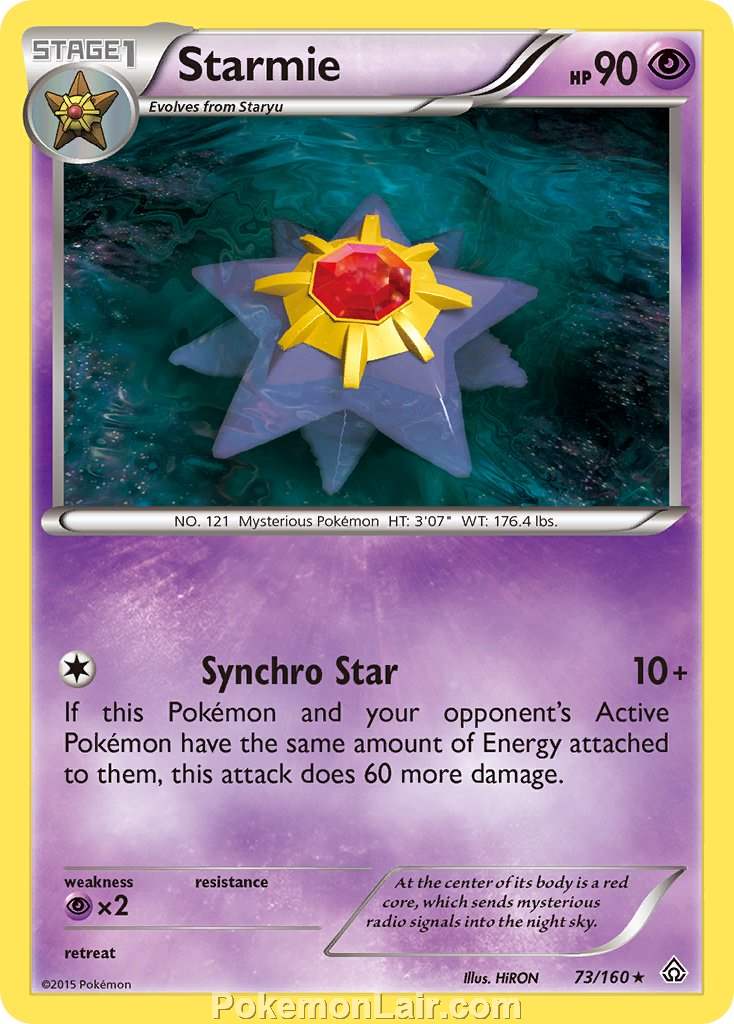 2015 Pokemon Trading Card Game Primal Clash Price List – 73 Starmie