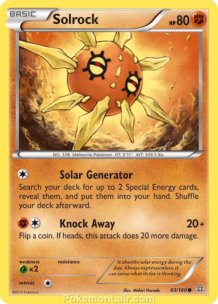 2015 Pokemon Trading Card Game Primal Clash Price List – 83 Solrock