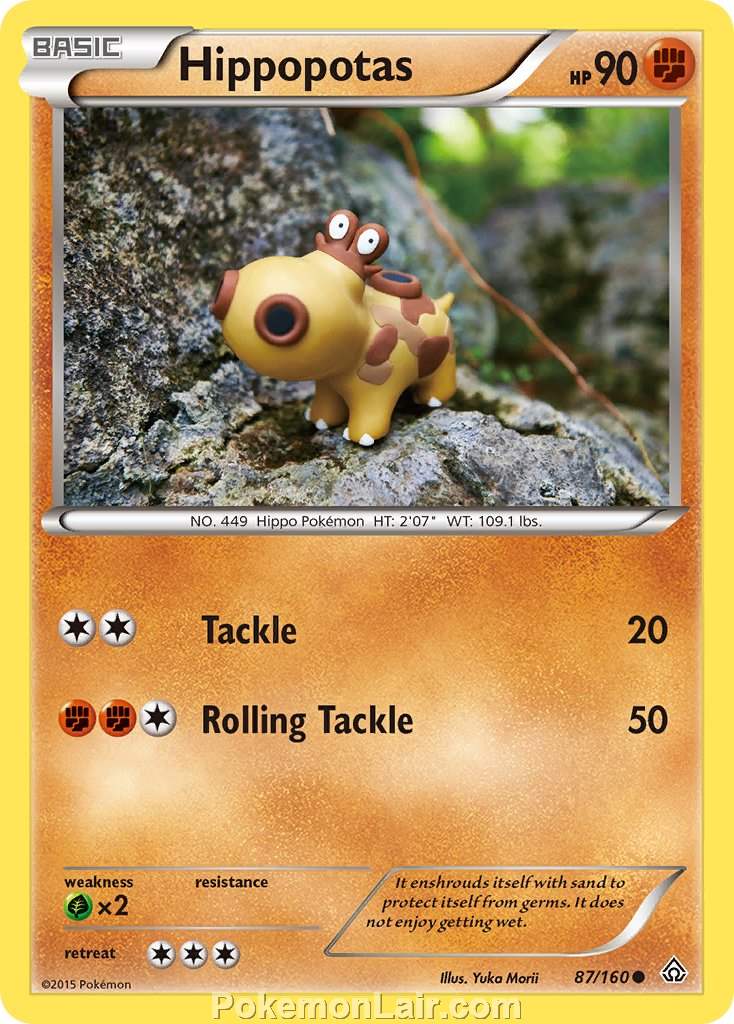 2015 Pokemon Trading Card Game Primal Clash Price List – 87 Hippopotas