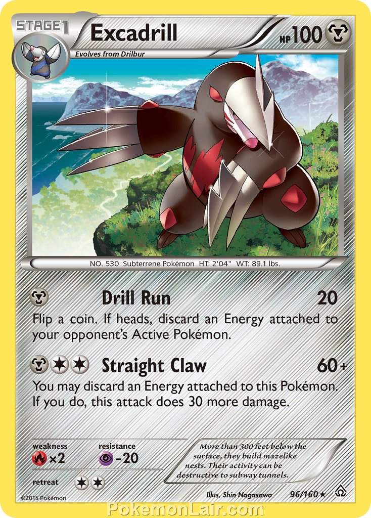 2015 Pokemon Trading Card Game Primal Clash Price List – 96 Excadrill