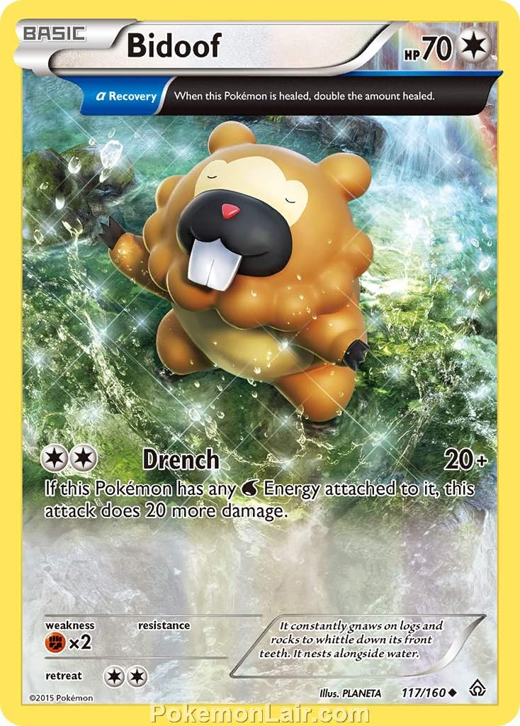 2015 Pokemon Trading Card Game Primal Clash Set – 117 Bidoof