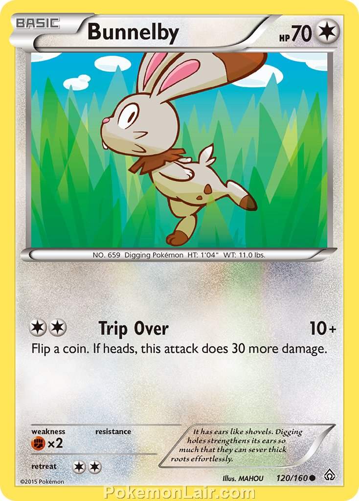 2015 Pokemon Trading Card Game Primal Clash Set – 120 Bunnelby