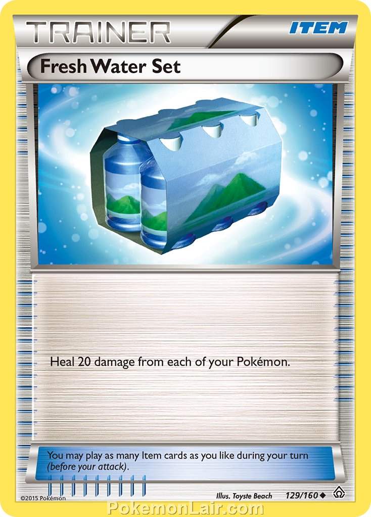 2015 Pokemon Trading Card Game Primal Clash Set – 129 Fresh Water Set