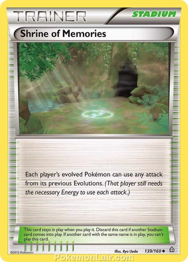 2015 Pokemon Trading Card Game Primal Clash Set – 139 Shrine Of Memories