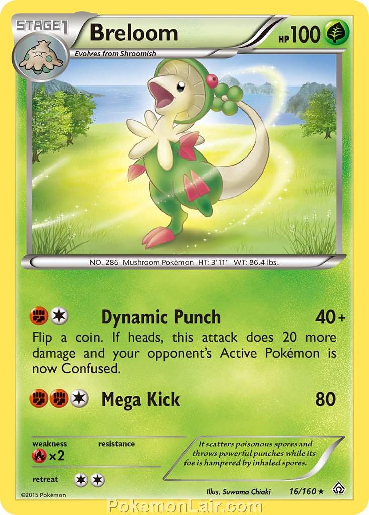2015 Pokemon Trading Card Game Primal Clash Set – 16 Breloom