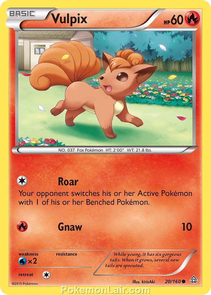 2015 Pokemon Trading Card Game Primal Clash Set – 20 Vulpix