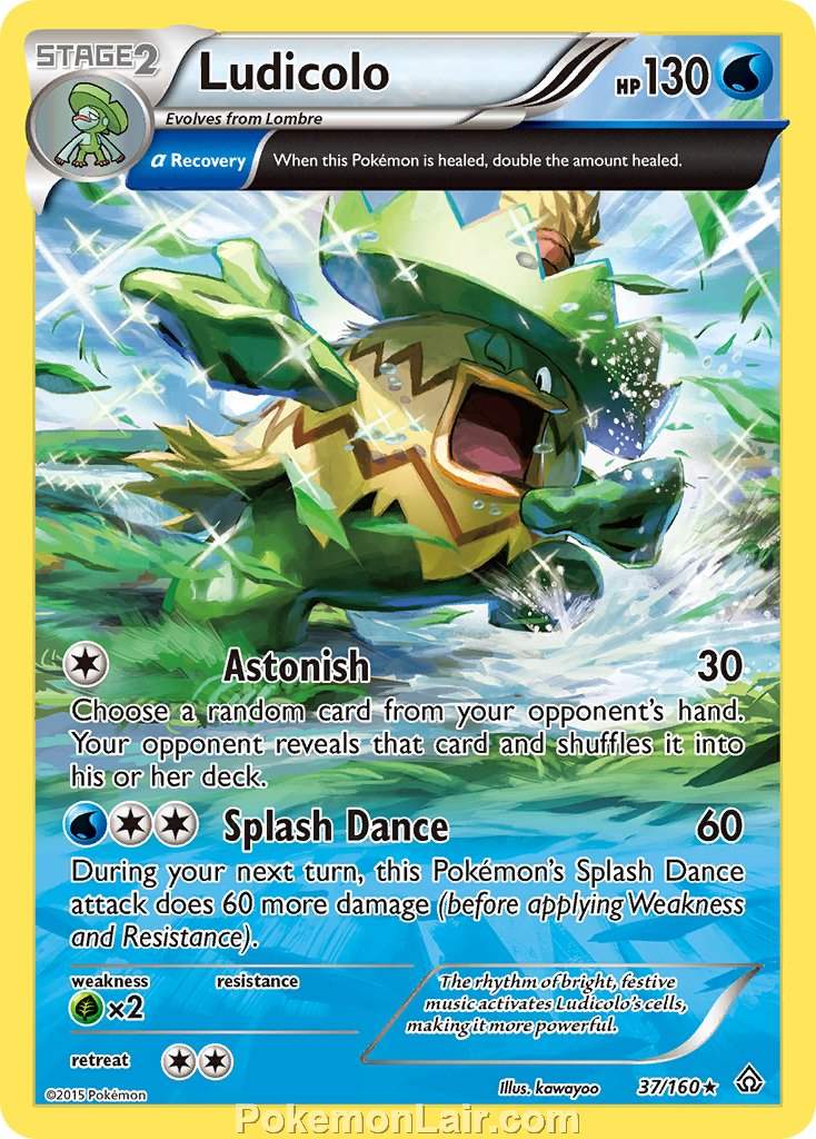 2015 Pokemon Trading Card Game Primal Clash Set – 37 Ludicolo