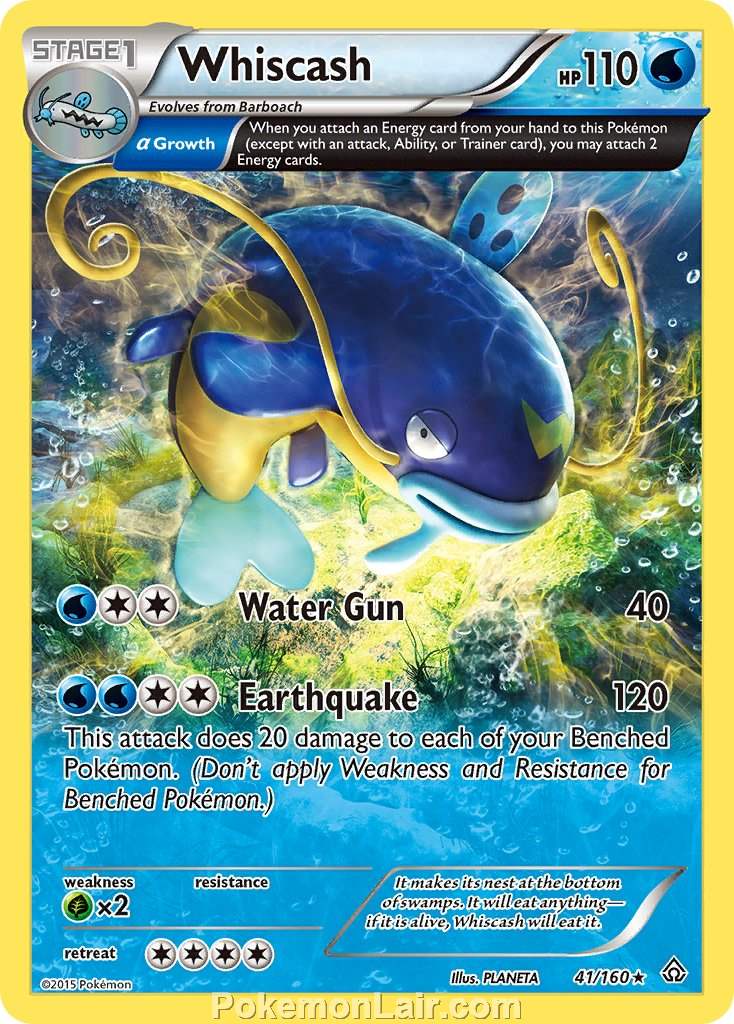 2015 Pokemon Trading Card Game Primal Clash Set – 41 Whiscash