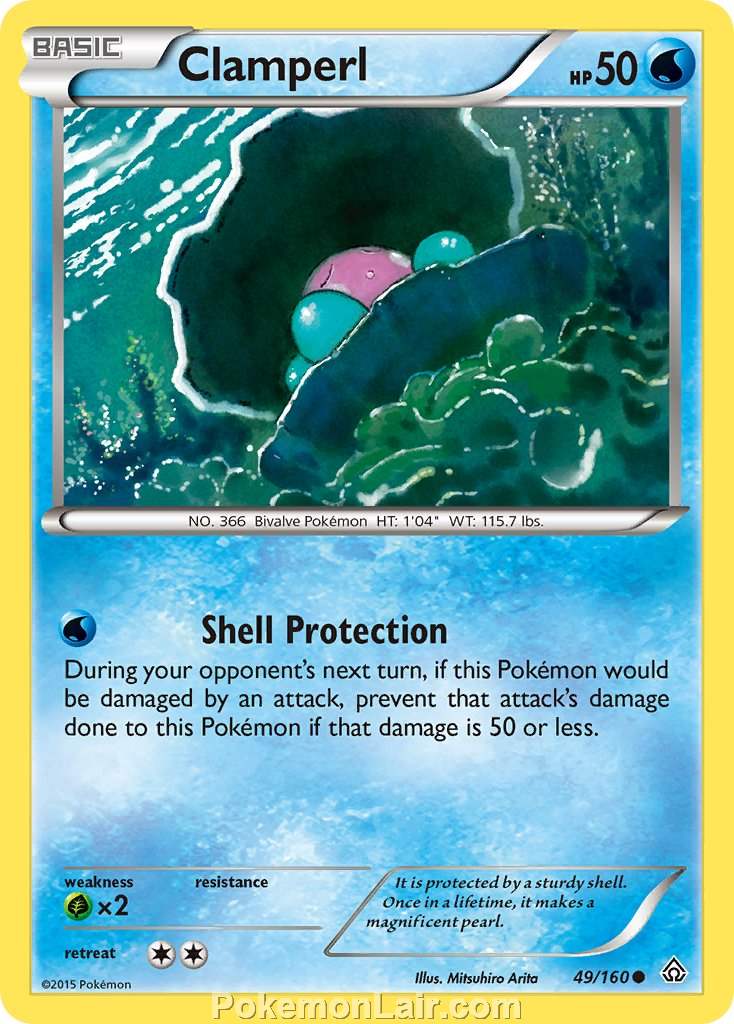 2015 Pokemon Trading Card Game Primal Clash Set – 49 Clamperl