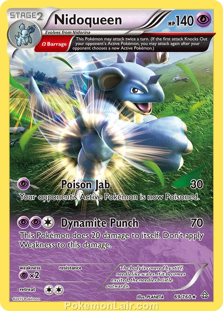 2015 Pokemon Trading Card Game Primal Clash Set – 69 Nidoqueen
