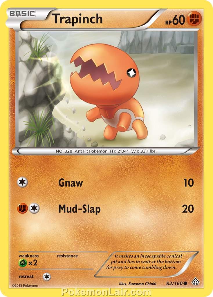 2015 Pokemon Trading Card Game Primal Clash Set – 82 Trapinch