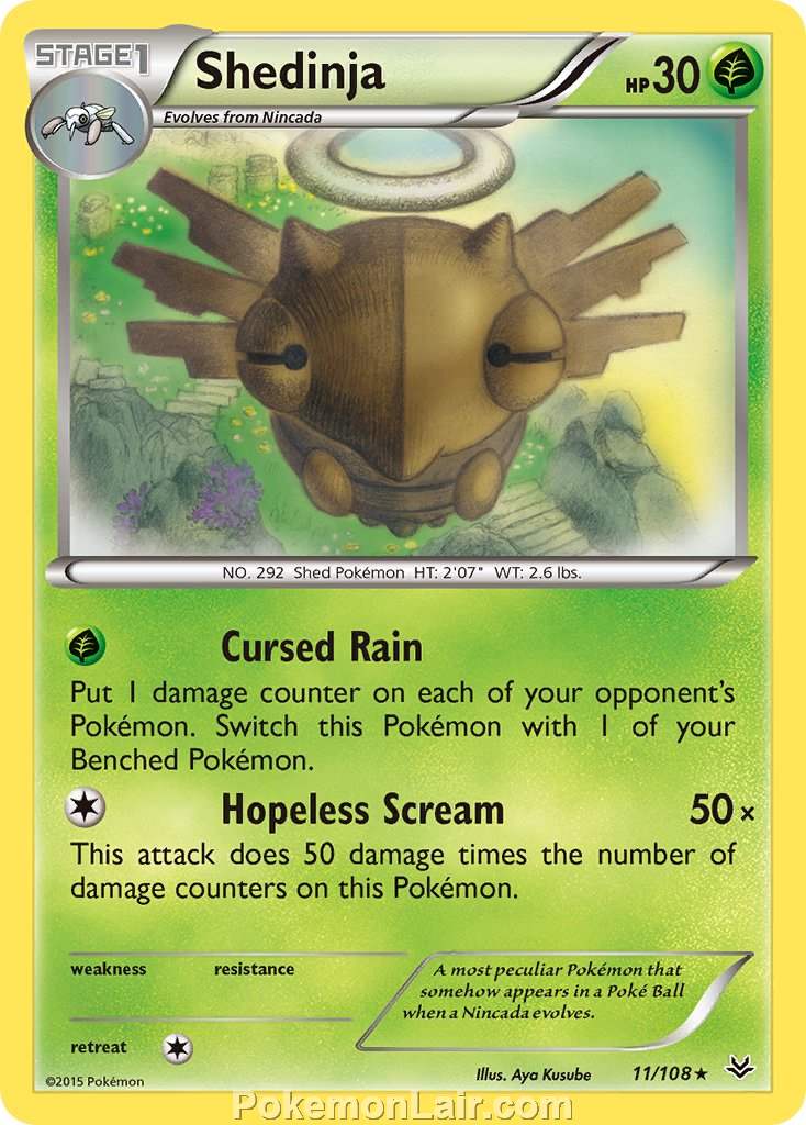 2015 Pokemon Trading Card Game Roaring Skies Price List – 11 Shedinja