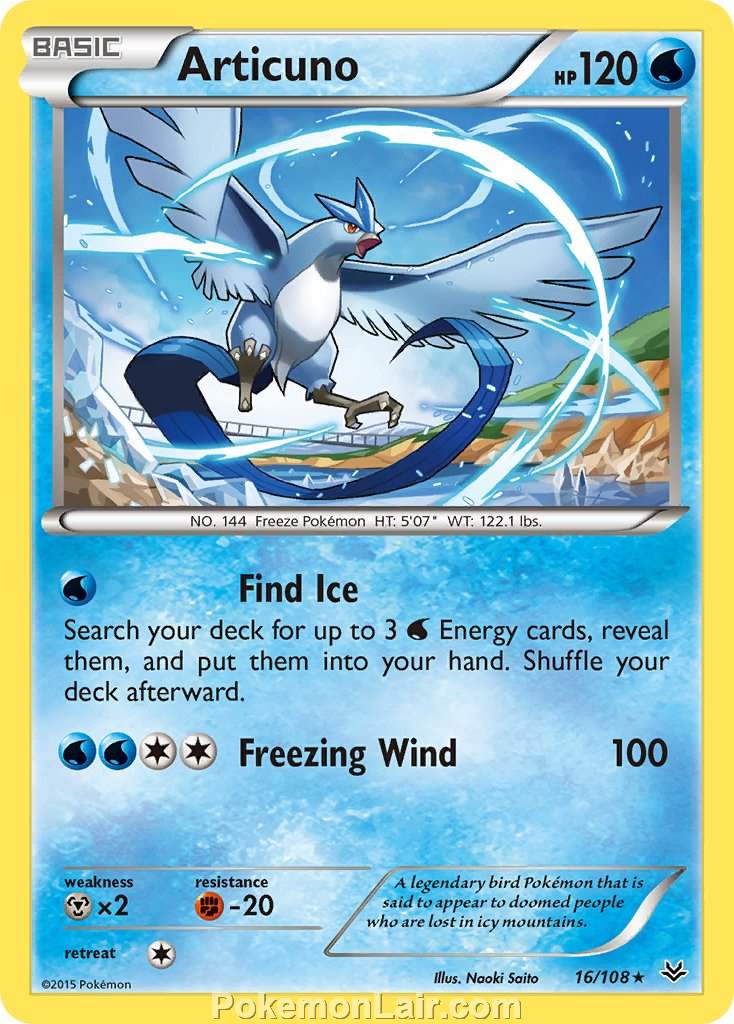 2015 Pokemon Trading Card Game Roaring Skies Price List – 16 Articuno