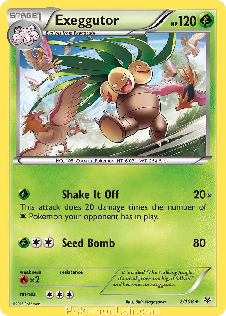 2015 Pokemon Trading Card Game Roaring Skies Price List – 2 Exeggutor