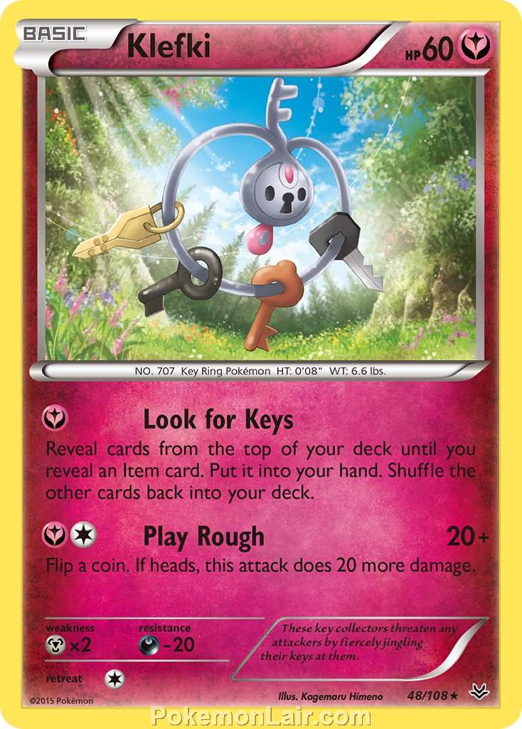 2015 Pokemon Trading Card Game Roaring Skies Price List – 48 Klefki