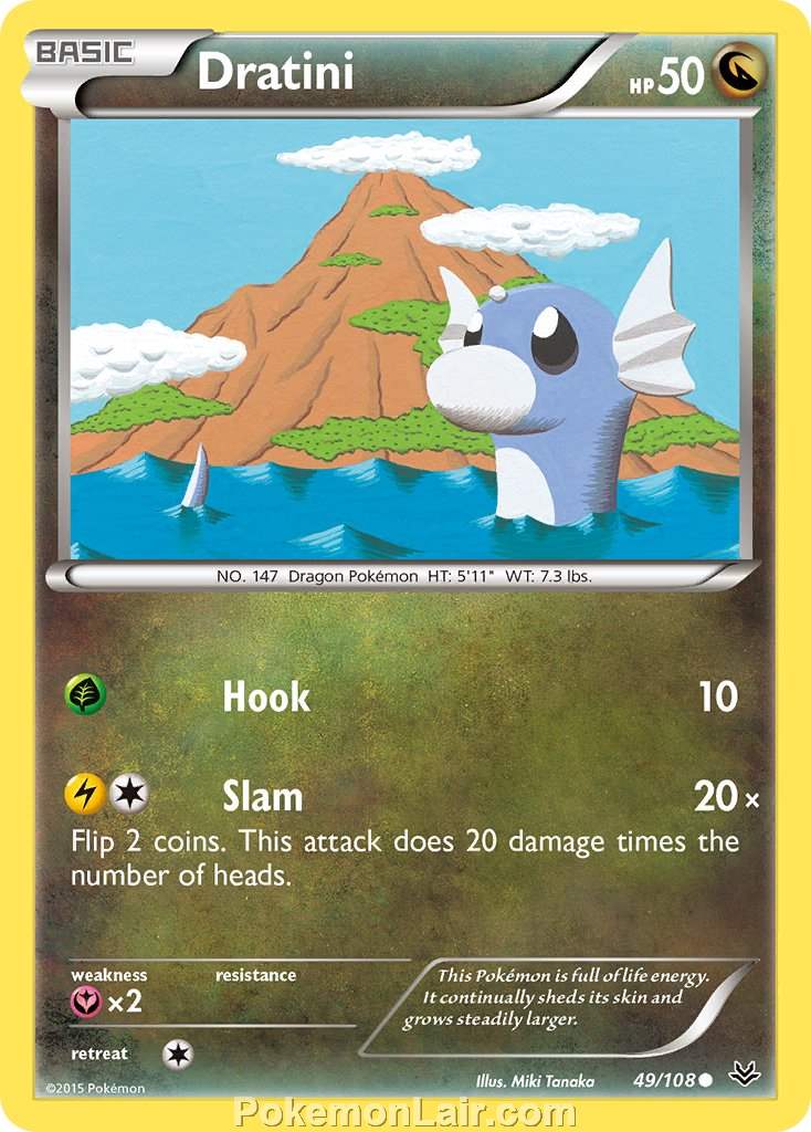 2015 Pokemon Trading Card Game Roaring Skies Price List – 49 Dratini