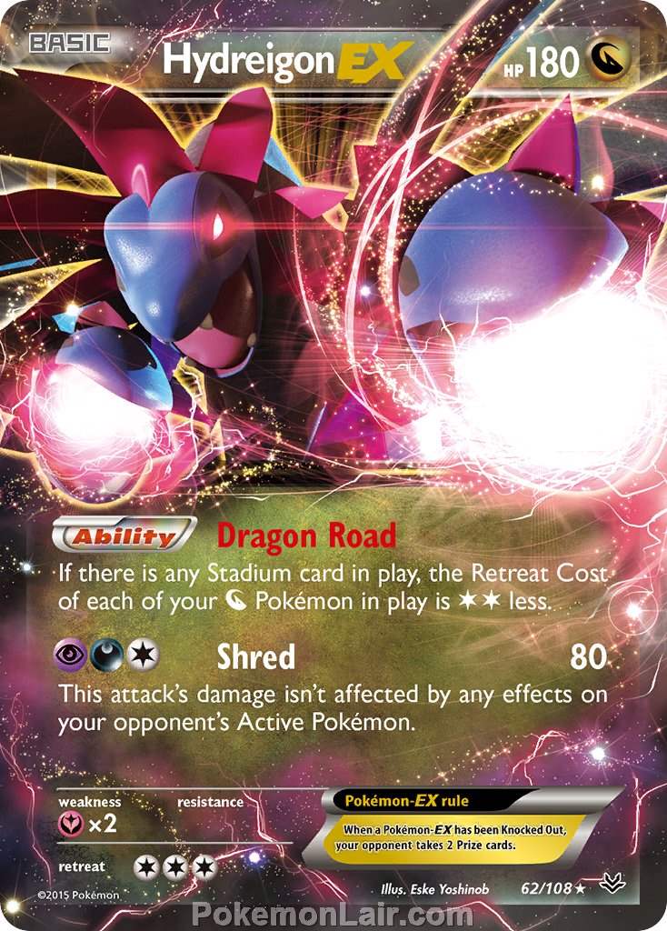 2015 Pokemon Trading Card Game Roaring Skies Price List – 62 Hyreigon EX