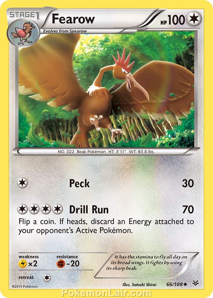 2015 Pokemon Trading Card Game Roaring Skies Price List – 66 Fearow