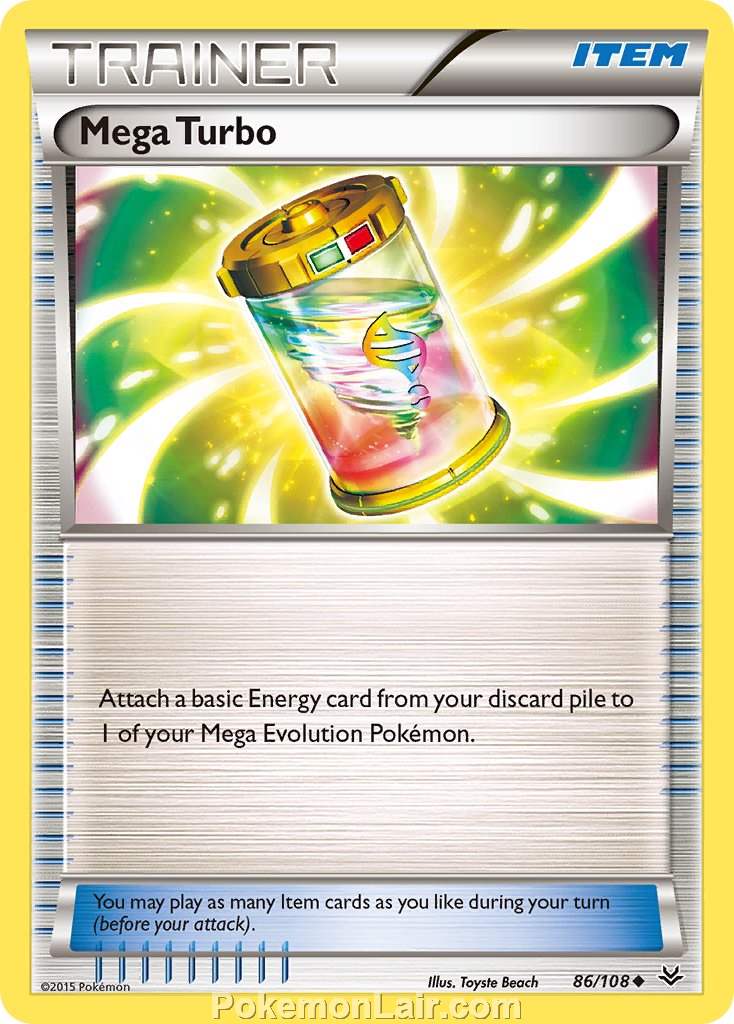 2015 Pokemon Trading Card Game Roaring Skies Price List – 86 Mega Turbo