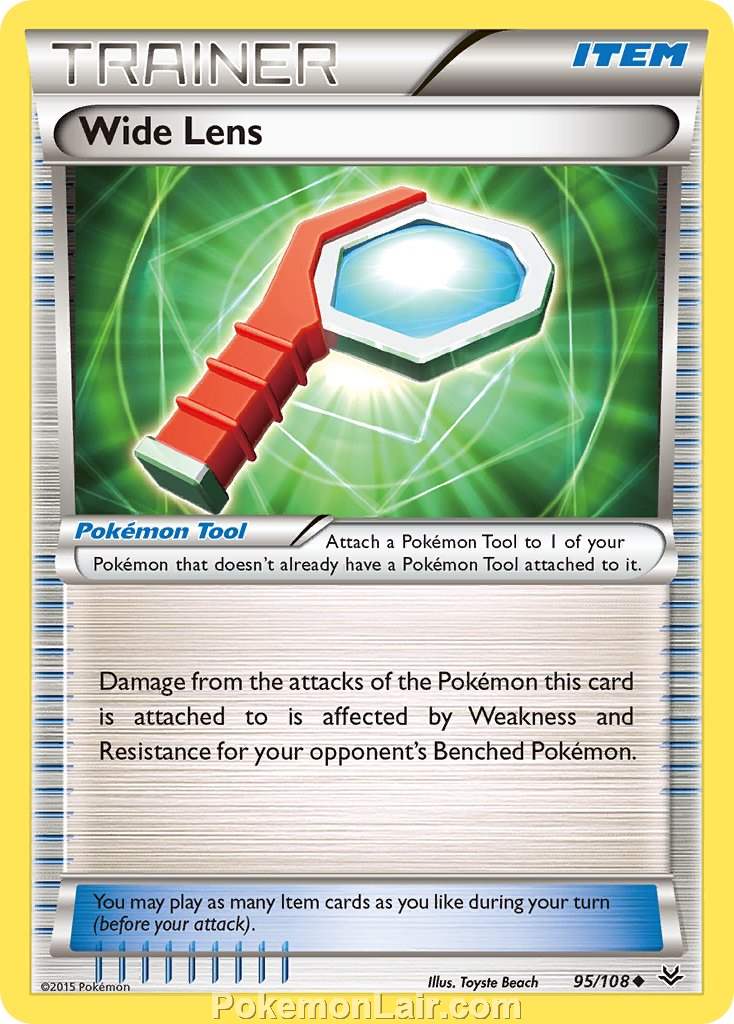 2015 Pokemon Trading Card Game Roaring Skies Price List – 95 Wide Lens