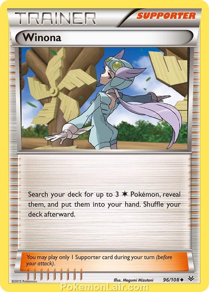 2015 Pokemon Trading Card Game Roaring Skies Price List – 96 Winona