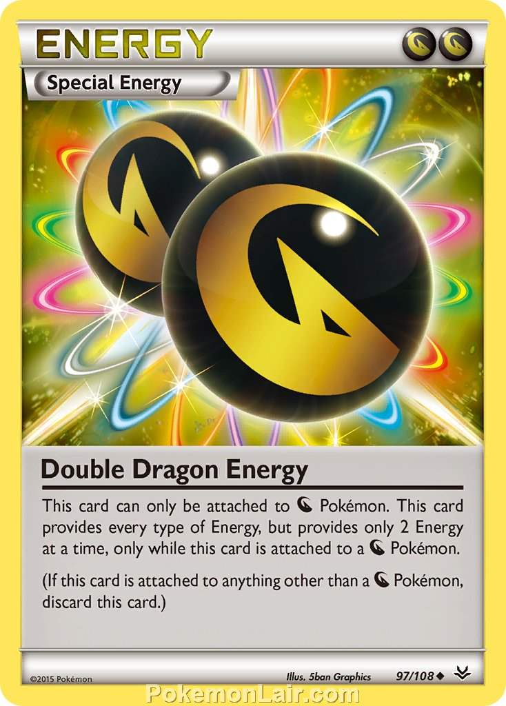2015 Pokemon Trading Card Game Roaring Skies Price List – 97 Double Dragon Energy