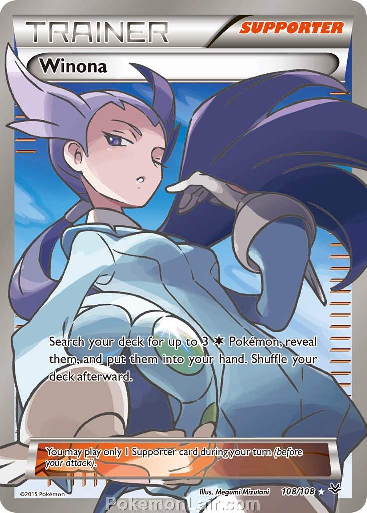 2015 Pokemon Trading Card Game Roaring Skies Set – 108 Winona