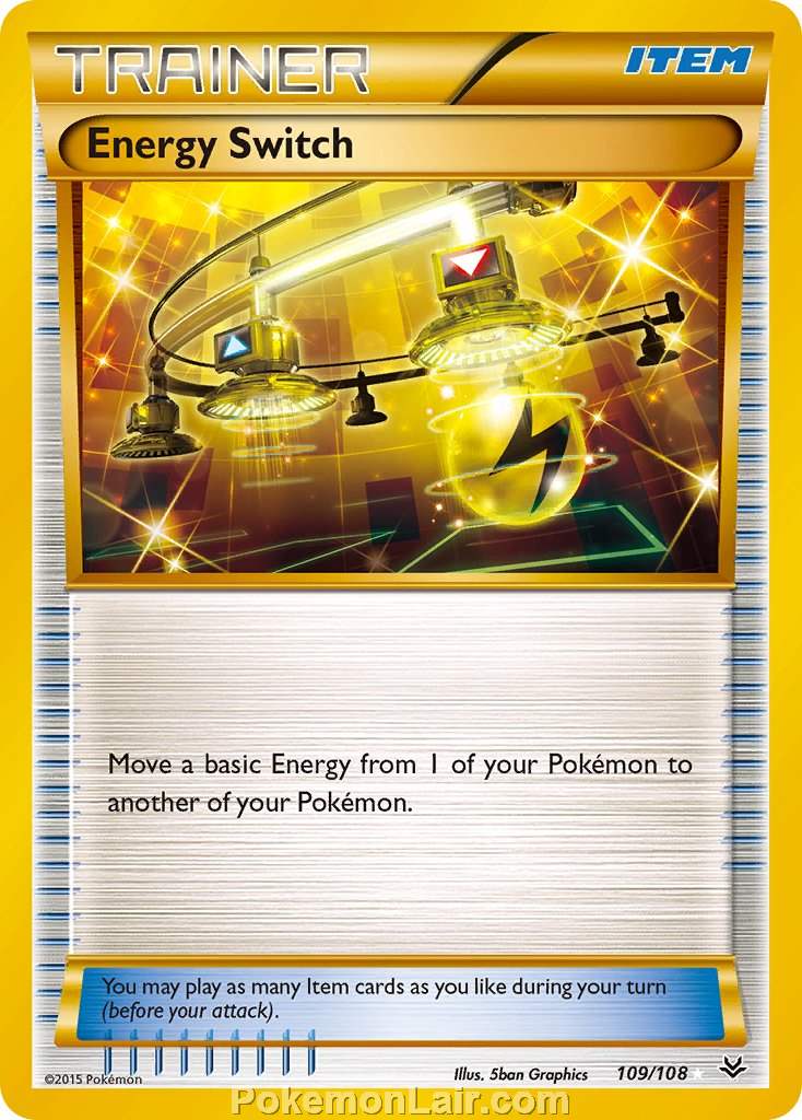 2015 Pokemon Trading Card Game Roaring Skies Set – 109 Energy Switch
