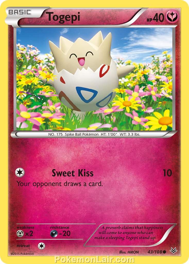 2015 Pokemon Trading Card Game Roaring Skies Set – 43 Togepi