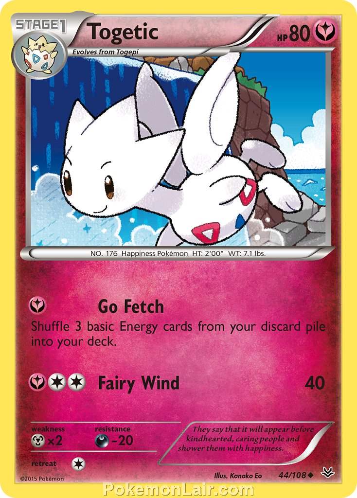 2015 Pokemon Trading Card Game Roaring Skies Set – 44 Togetic