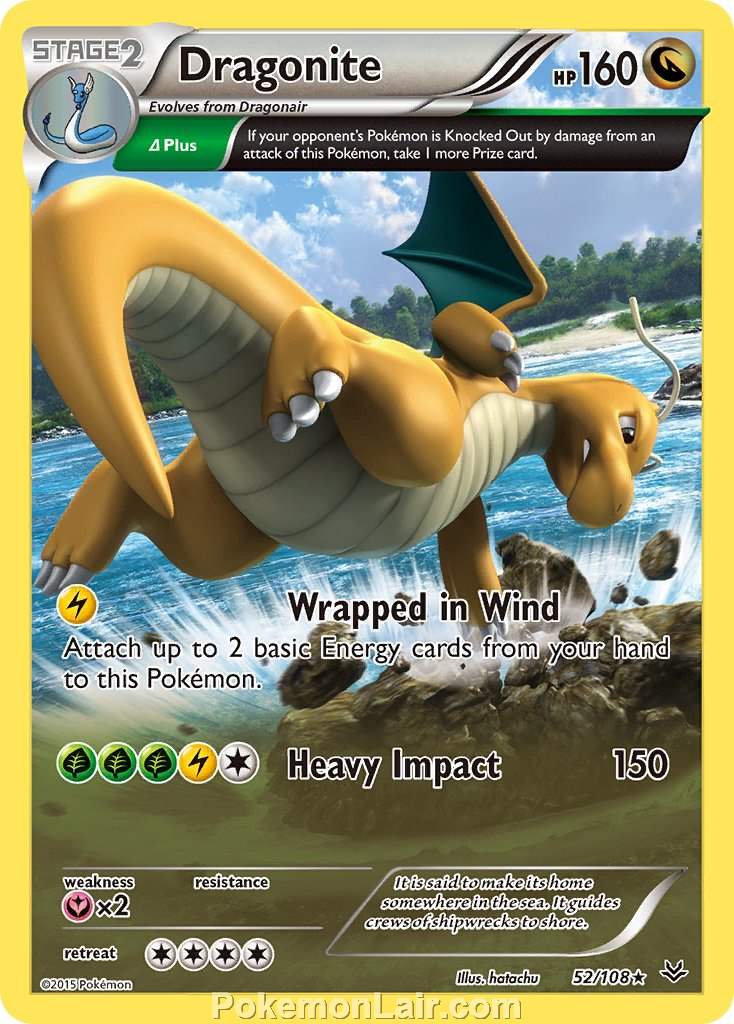 2015 Pokemon Trading Card Game Roaring Skies Set – 52 Dragonite