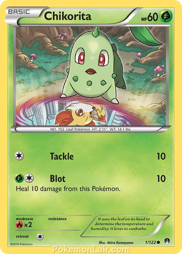 2016 Pokemon Trading Card Game BREAKpoint Price List – 01 Chikorita