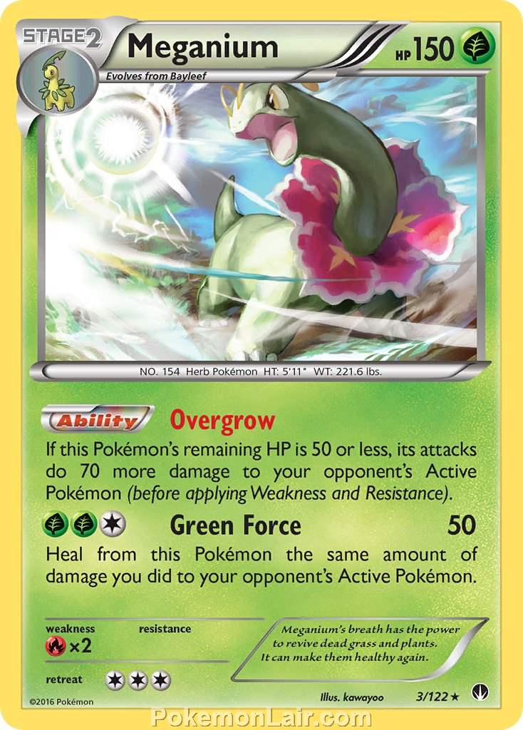 2016 Pokemon Trading Card Game BREAKpoint Price List – 03 Meganium