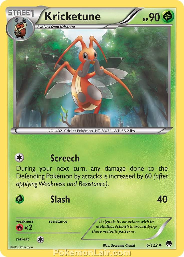 2016 Pokemon Trading Card Game BREAKpoint Price List – 06 Kricketune