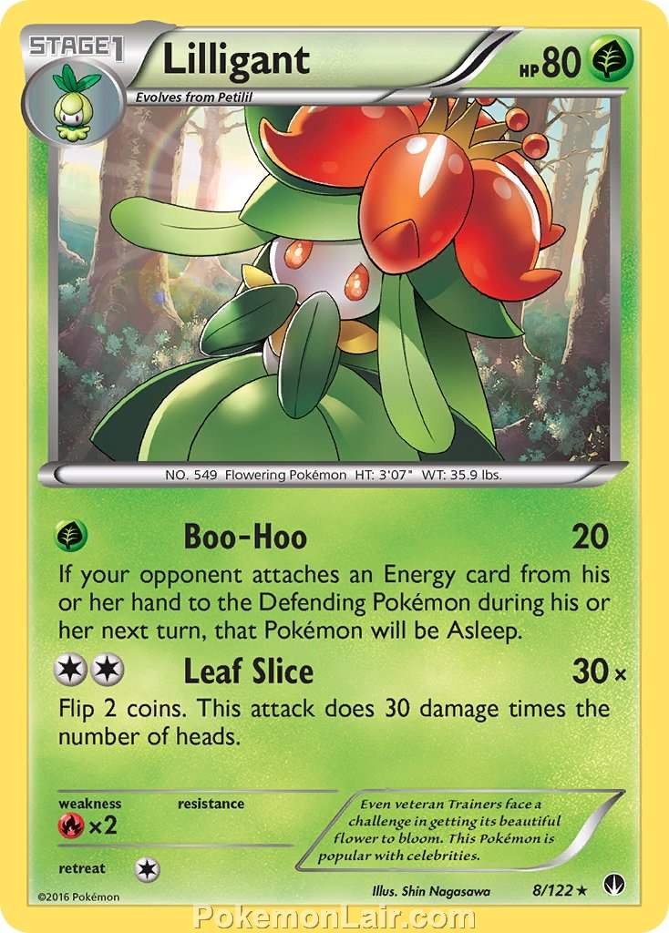 2016 Pokemon Trading Card Game BREAKpoint Price List – 08 Lilligant
