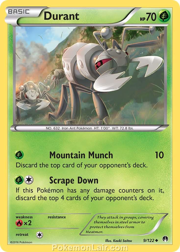 2016 Pokemon Trading Card Game BREAKpoint Price List – 09 Durant