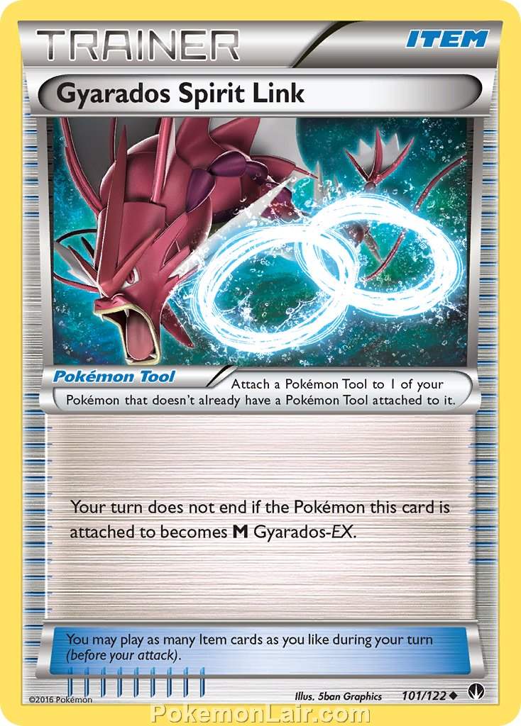 2016 Pokemon Trading Card Game BREAKpoint Price List – 101 Gyarados Spirit Link