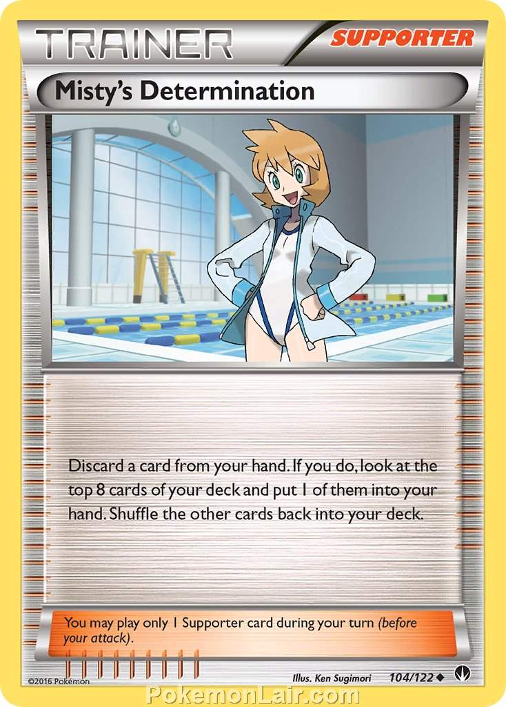 2016 Pokemon Trading Card Game BREAKpoint Price List – 104 Mistys Determination