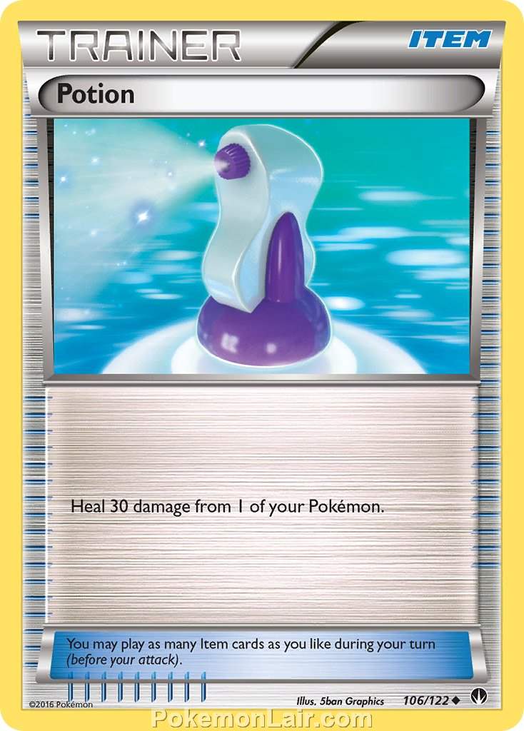 2016 Pokemon Trading Card Game BREAKpoint Price List – 106 Potion