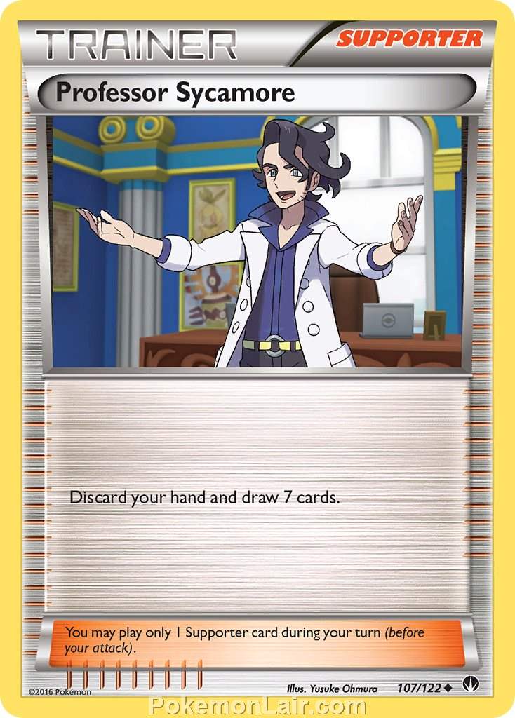 2016 Pokemon Trading Card Game BREAKpoint Price List – 107 Professor Sycamore