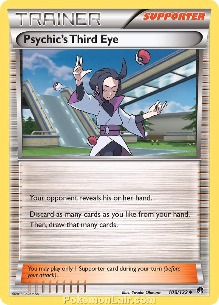 2016 Pokemon Trading Card Game BREAKpoint Price List – 108 Psychics Third Eye
