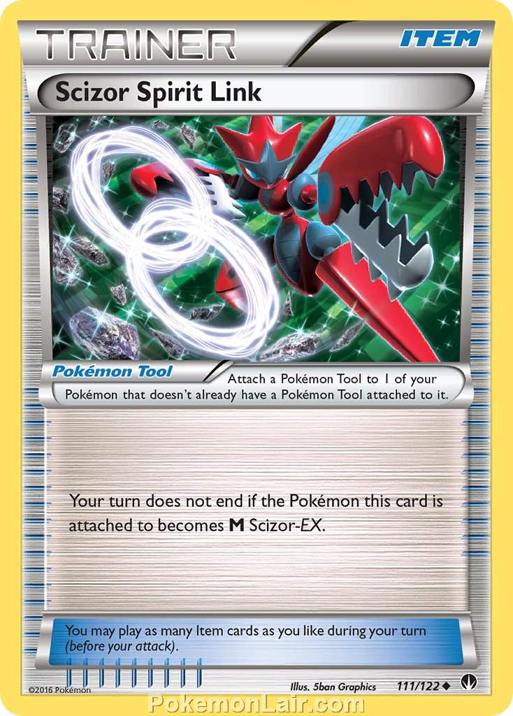 2016 Pokemon Trading Card Game BREAKpoint Price List – 111 Scizor Spirit Link